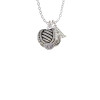 Large Rope with Cross Spinners Spinner Crystal Initial - Sophia Necklace
