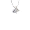 Emoticon :-P - Cheeky - Crystal Initial - Sophia Necklace