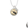 Domed Music - Violin Crystal Initial - Sophia Necklace