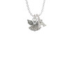 Small Angel with Heart Crystal Initial - Sophia Necklace