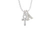 Small Ankh Crystal Initial - Sophia Necklace