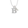 Large Initial - B - Crystal Initial - Sophia Necklace