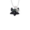 Resin Bat Buddy Crystal Initial - Sophia Necklace