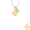 Gold Tone Holy Bible Crystal Initial - Sophia Necklace