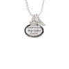 Keep Calm Big Sister is Here Crystal Initial - Sophia Necklace