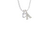 Mini Gelato Script Initial - C - Crystal Initial - Sophia Necklace
