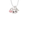 Spotted Cow Crystal Initial - Sophia Necklace