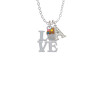 Love with Chocolate Cupcake Crystal Initial - Sophia Necklace