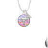 Domed Multi Color CMT Crystal Initial - Sophia Necklace