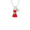 Red Dress Crystal Initial - Sophia Necklace
