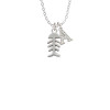 2-Sided Fish Bones Crystal Initial - Sophia Necklace