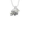 Football Helmet Crystal Initial - Sophia Necklace