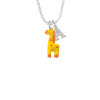 Resin Yellow Geronimo the Giraffe Crystal Initial - Sophia Necklace