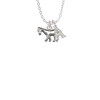 Horse - Outline Crystal Initial - Sophia Necklace