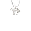 Standing Horse Crystal Initial - Sophia Necklace