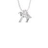 Prancing Horse Crystal Initial - Sophia Necklace