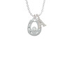Horseshoe with Clear Crystal Crystal Initial - Sophia Necklace