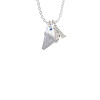 3-D Vanilla Ice Cream Cone with Crystal Sprinkles Crystal Initial - Sophia Necklace