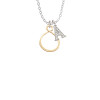 Gold Tone Infinity Loop Crystal Initial - Sophia Necklace