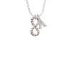 Infinity Rope Crystal Initial - Sophia Necklace