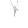 Good Luck Italian Horn Crystal Initial - Sophia Necklace