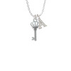 Crown Key Crystal Initial - Sophia Necklace