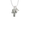 Antiqued Lobster Crystal Initial - Sophia Necklace