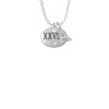 Marathon with Clear Crystal Roman Numeral Crystal Initial - Sophia Necklace