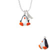 Resin Penguin Crystal Initial - Sophia Necklace
