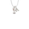 Bunny Face Crystal Initial - Sophia Necklace