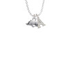 Antiqued Razorback Crystal Initial - Sophia Necklace