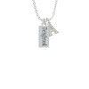Delighted Rectangle Crystal Initial - Sophia Necklace