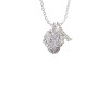 Clear Crystal Sparkle Spinner Crystal Initial - Sophia Necklace