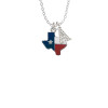 Texas with Rope Border Crystal Initial - Sophia Necklace