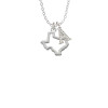 Texas Outline Crystal Initial - Sophia Necklace