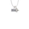 Text Chat - lmao - Laughing My A** Off - Crystal Initial - Sophia Necklace