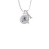 Text Chat - jk - Just Kidding - Crystal Initial - Sophia Necklace