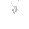 Large Initial - V - Crystal Initial - Sophia Necklace