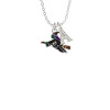 Flying Witch Crystal Initial - Sophia Necklace