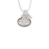 Keep Calm Wonder Woman is Here Crystal Initial - Sophia Necklace
