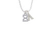 Small Greek Letter - Xi - Crystal Initial - Sophia Necklace