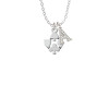 Card Suits Crystal Initial - Sophia Necklace