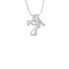 Medium Lucky 7 Crystal Initial - Sophia Necklace
