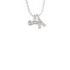 Script ''Princess'' Crystal Initial - Sophia Necklace