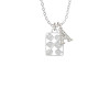 3-D Eye shadow Makeup Palette Crystal Initial - Sophia Necklace