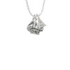 Chef Hat Crystal Initial - Sophia Necklace