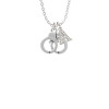 Handcuffs Crystal Initial - Sophia Necklace