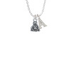 Mini Buddha Crystal Initial - Sophia Necklace