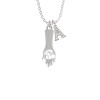 Buddha Hand (Reasoning & Teaching) Crystal Initial - Sophia Necklace