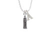 London's Big Ben Clock Tower Crystal Initial - Sophia Necklace